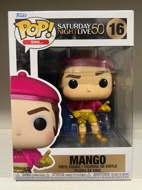 Funko Pop! Mango #16 SNL 50th Anniversary- Pink & Gold-New In Box Collectibles